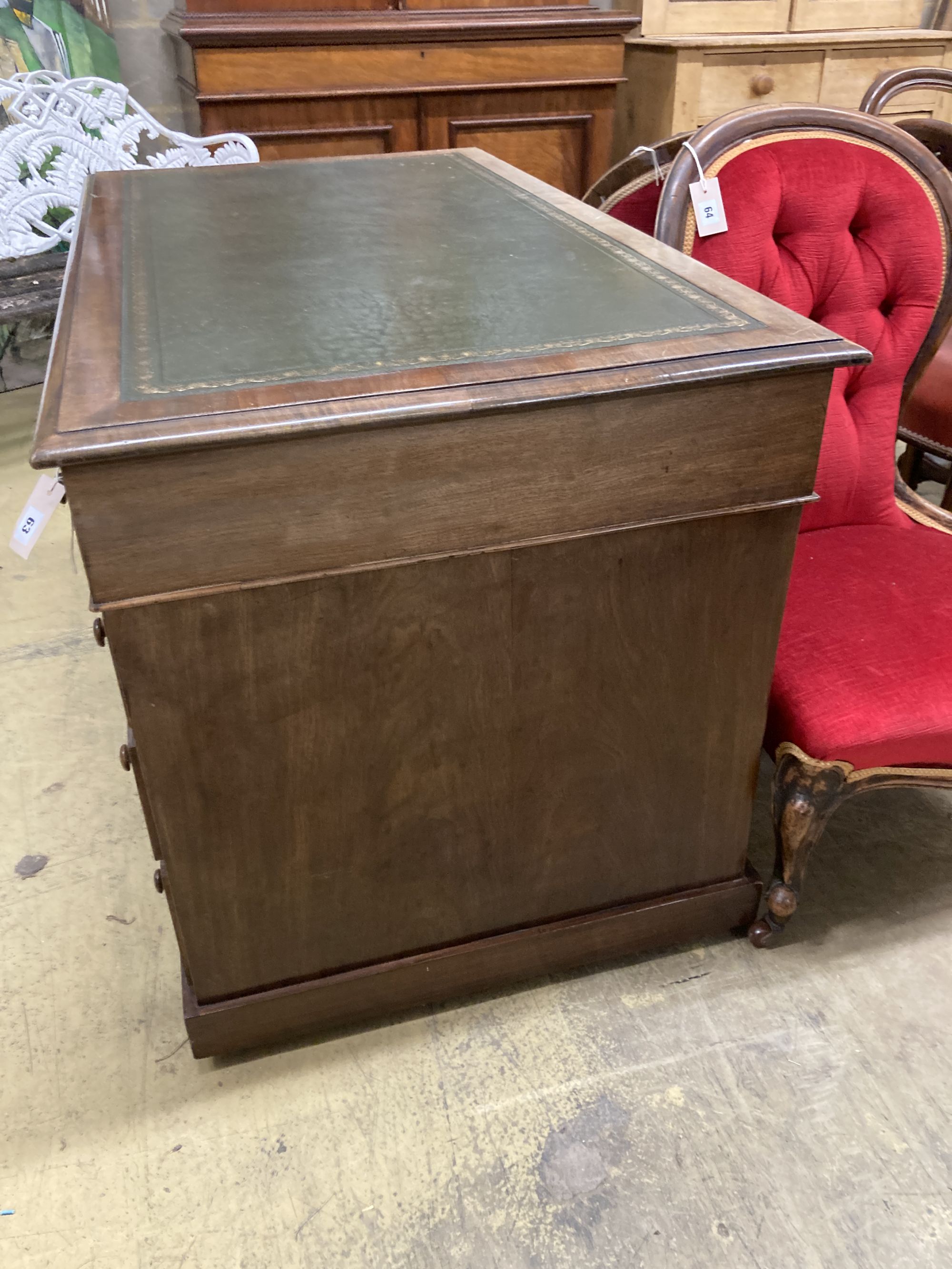 Mahogany pedestal desk